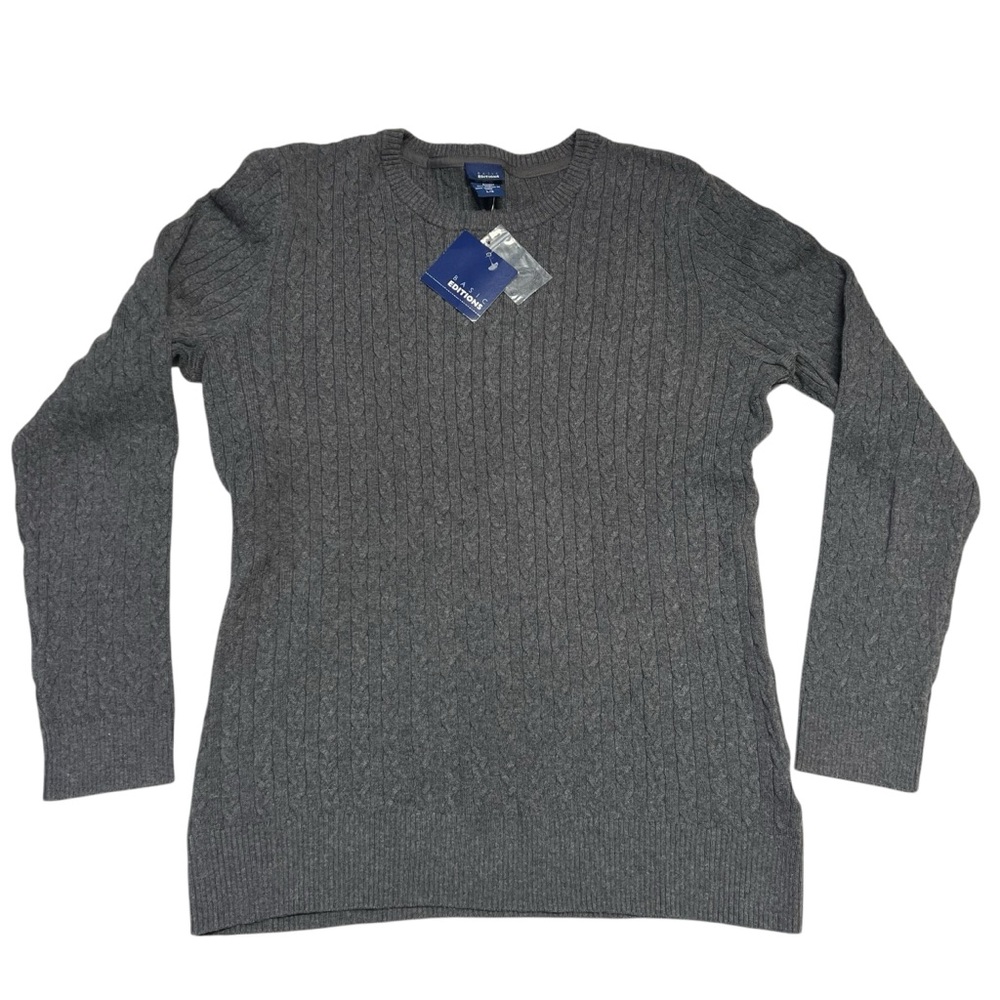 Basic Editions NWT - Womens Cable Knit Sweater Sz LG